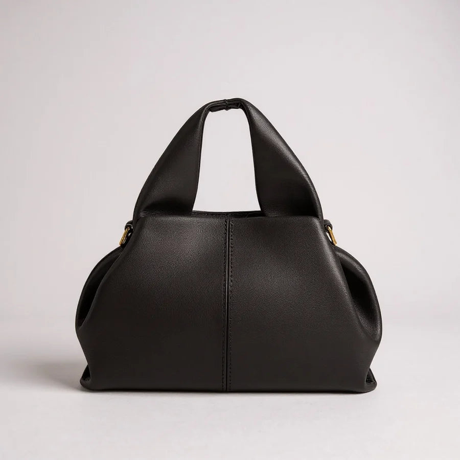 Soft Nappa Dual Handle Convertible Mini Tote Crossbody Bag