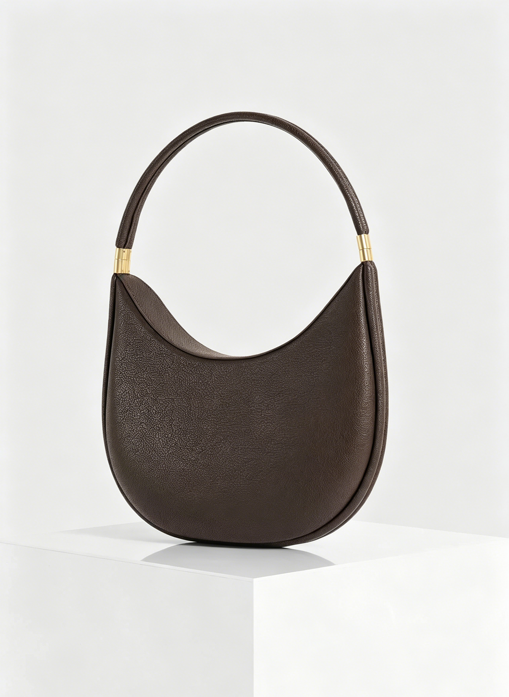Detachable Handle Crescent Magnetic Hobo Shoulder Bag