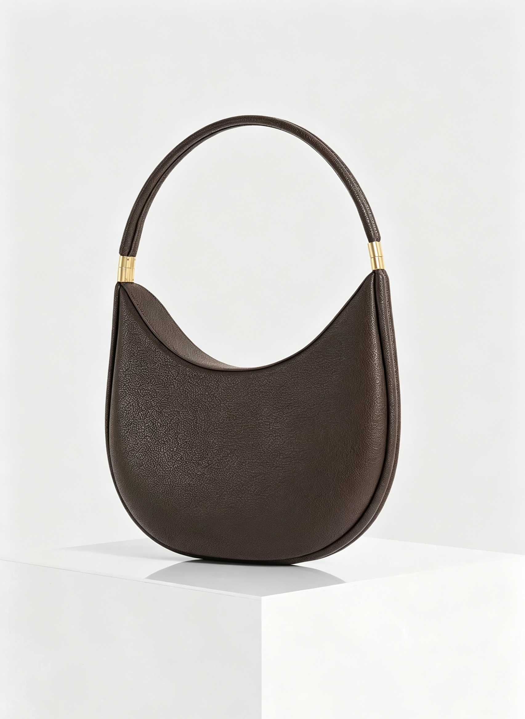 Detachable Handle Crescent Magnetic Hobo Shoulder Bag