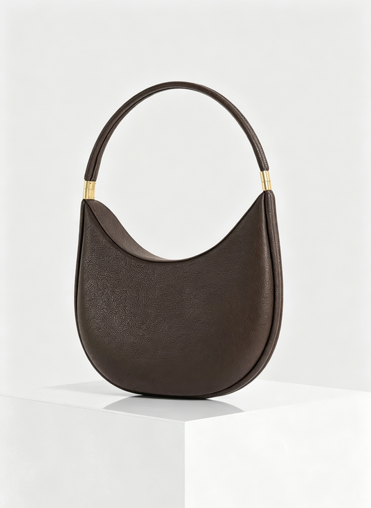 Detachable Handle Crescent Magnetic Hobo Shoulder Bag