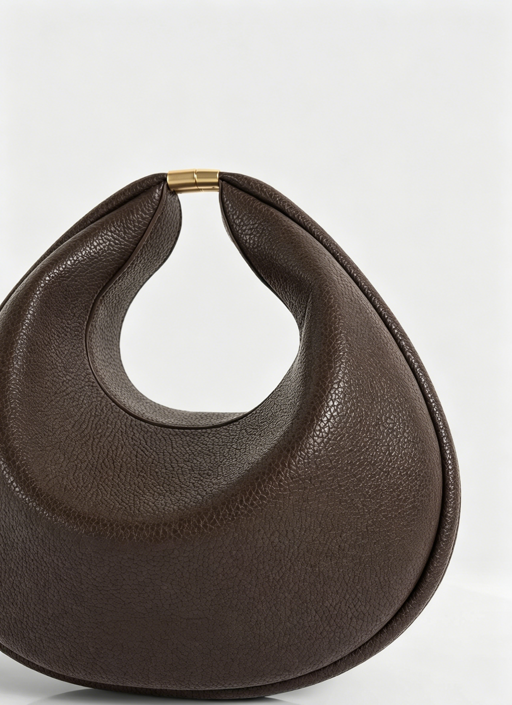 Detachable Handle Crescent Magnetic Hobo Shoulder Bag