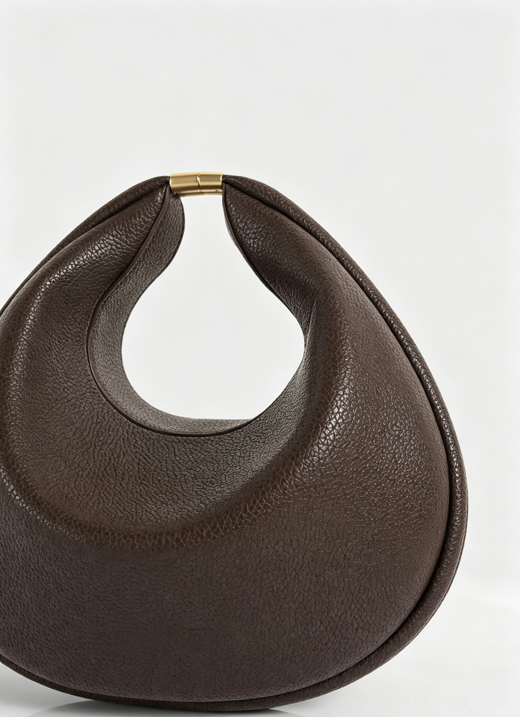 Detachable Handle Crescent Magnetic Hobo Shoulder Bag
