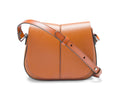 Pebble Grain Flap Magnetic Saddle Crossbody Bag