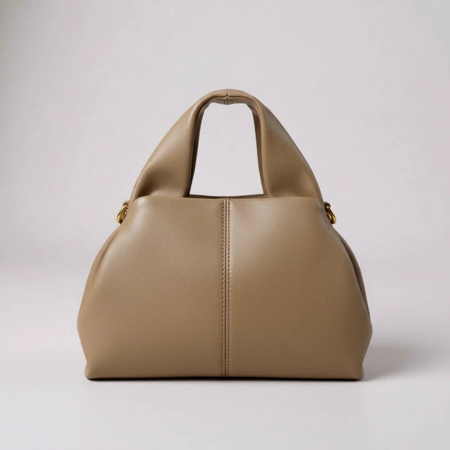 Soft Nappa Dual Handle Convertible Mini Tote Crossbody Bag